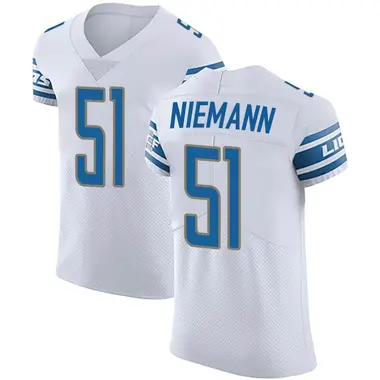 Ben Niemann Men's Elite White Detroit Lions Vapor Untouchable Jersey