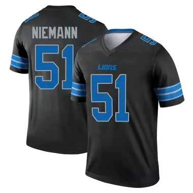 Ben Niemann Men's Legend Black Detroit Lions Jersey