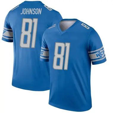 Calvin Johnson Youth Legend Blue Detroit Lions Jersey