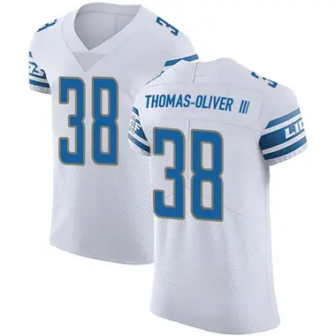 Stantley Thomas-Oliver III Men's Elite White Detroit Lions Vapor Untouchable Jersey