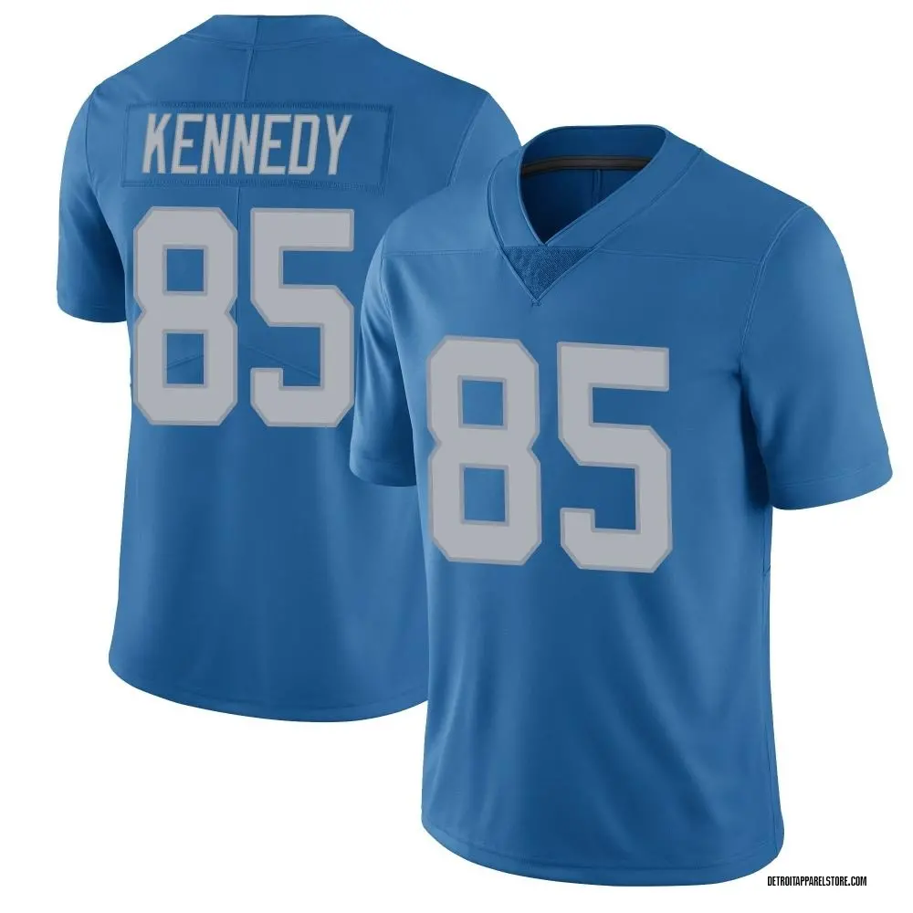 Tom Kennedy Men's Limited Blue Detroit Lions Throwback Vapor